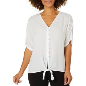 Beach Lunch Lounge tie-front short sleeve top